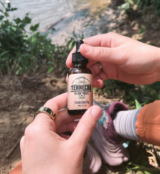 CBD Oil at the lake
