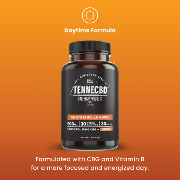 TenneCBD AM Gummies CBG + CBD Gummies